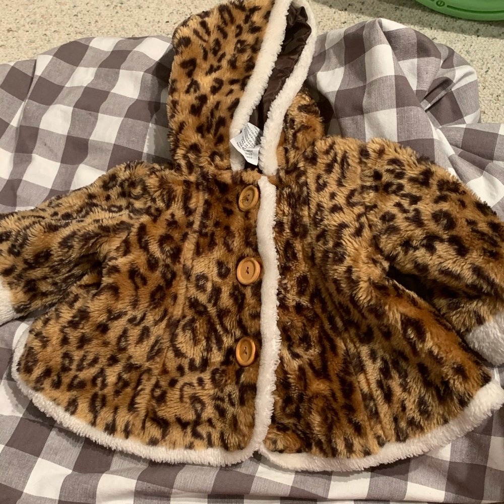Girls cheetah coat